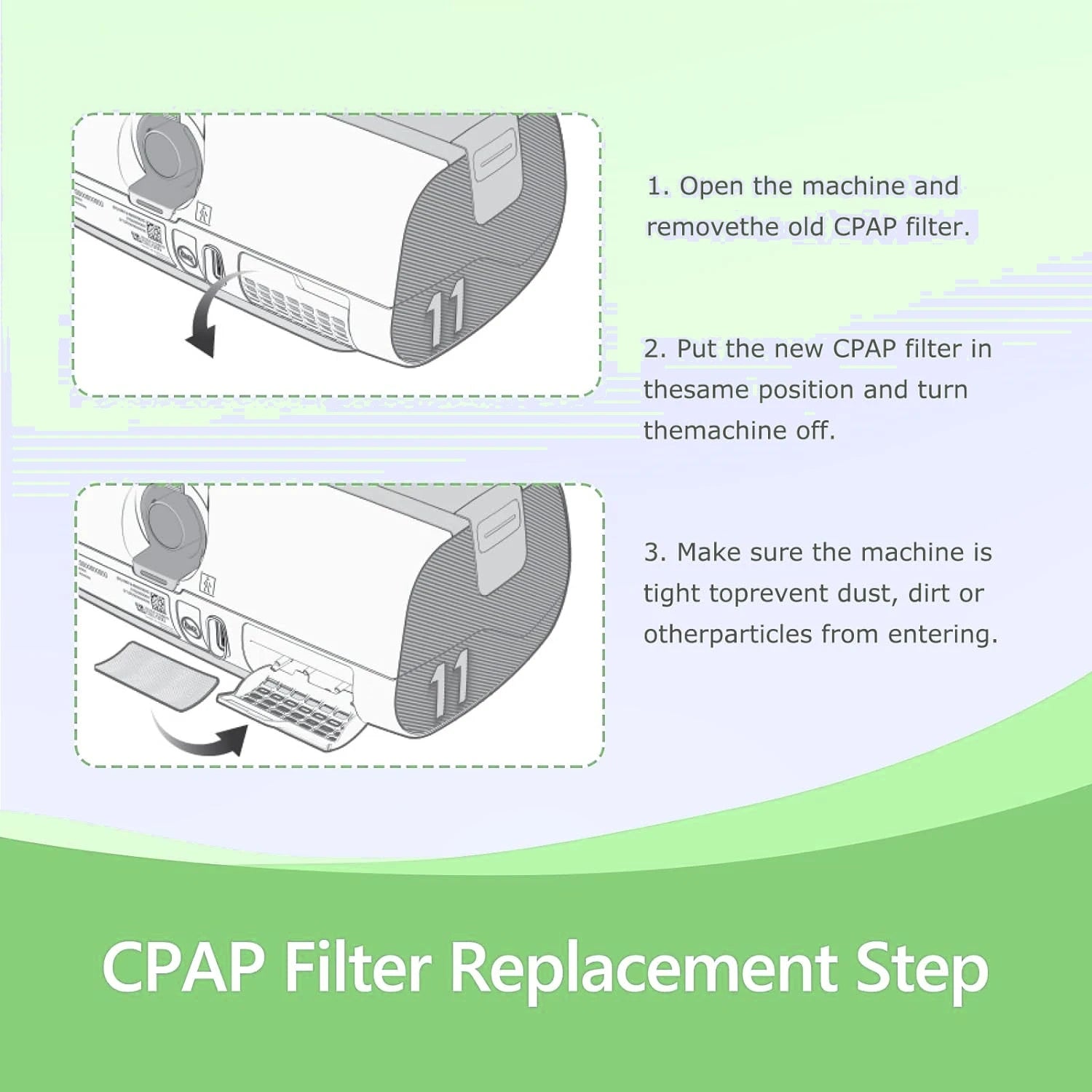 30-Pack Universal CPAP Filters – Compatible with ResMed AirSense 10, AirCurve 10 & S9 Series