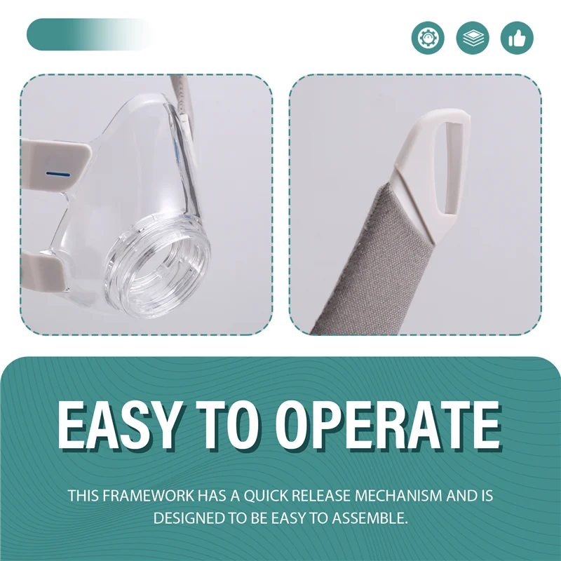 ResMed AirFit F20 Frame System – Replacement Full Face CPAP Mask Frame (AirFit & AirTouch Compatible)