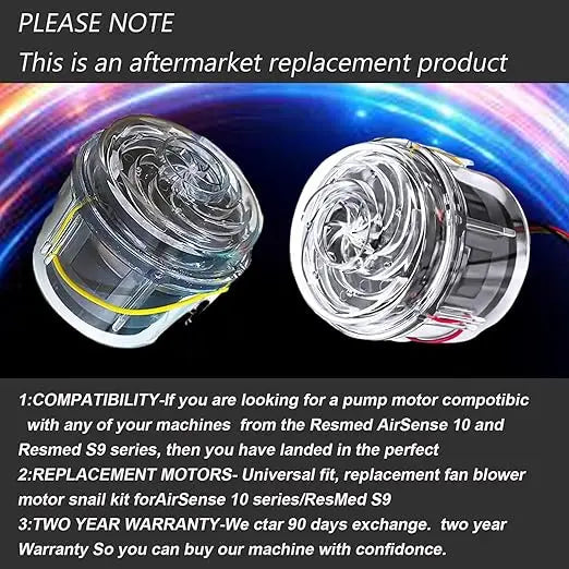 Resmed Airsense 10 - Motor Pump Replacement - Compatible with Resmed S10 Resmed S9