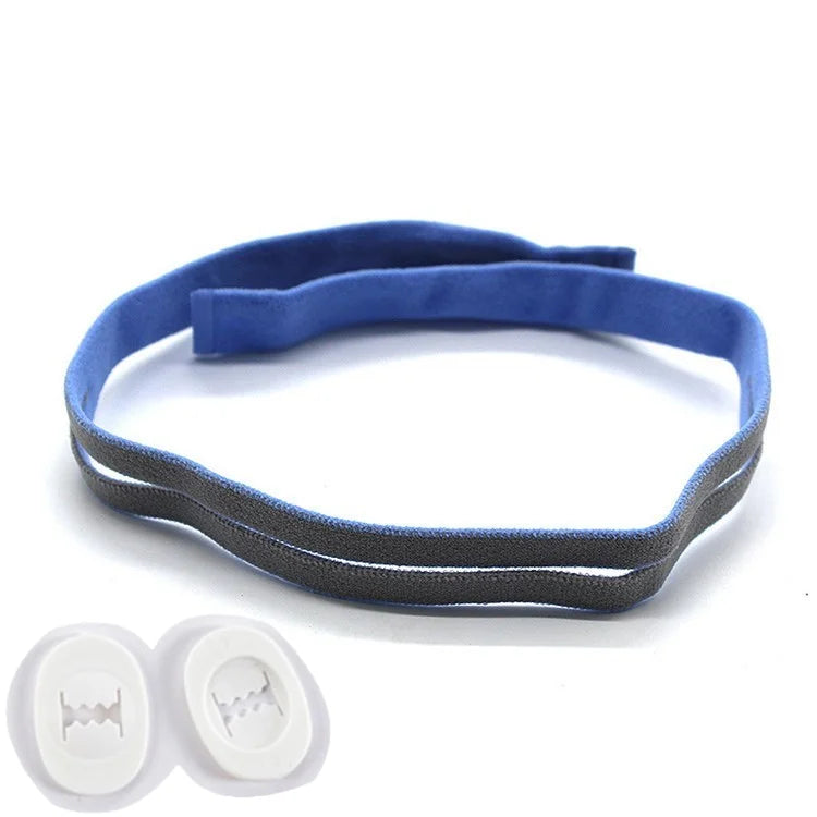 CPAP Elastic Headband for AirFit P10 Nasal Pillow Mask – Adjustable Replacement Strap with Clips