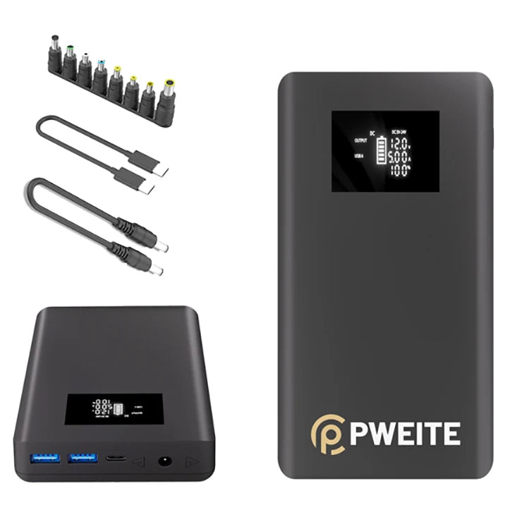 20,000mAh CPAP Battery Pack – Portable Power Bank with 12V–24V DC Output (PD 100W USB-C)