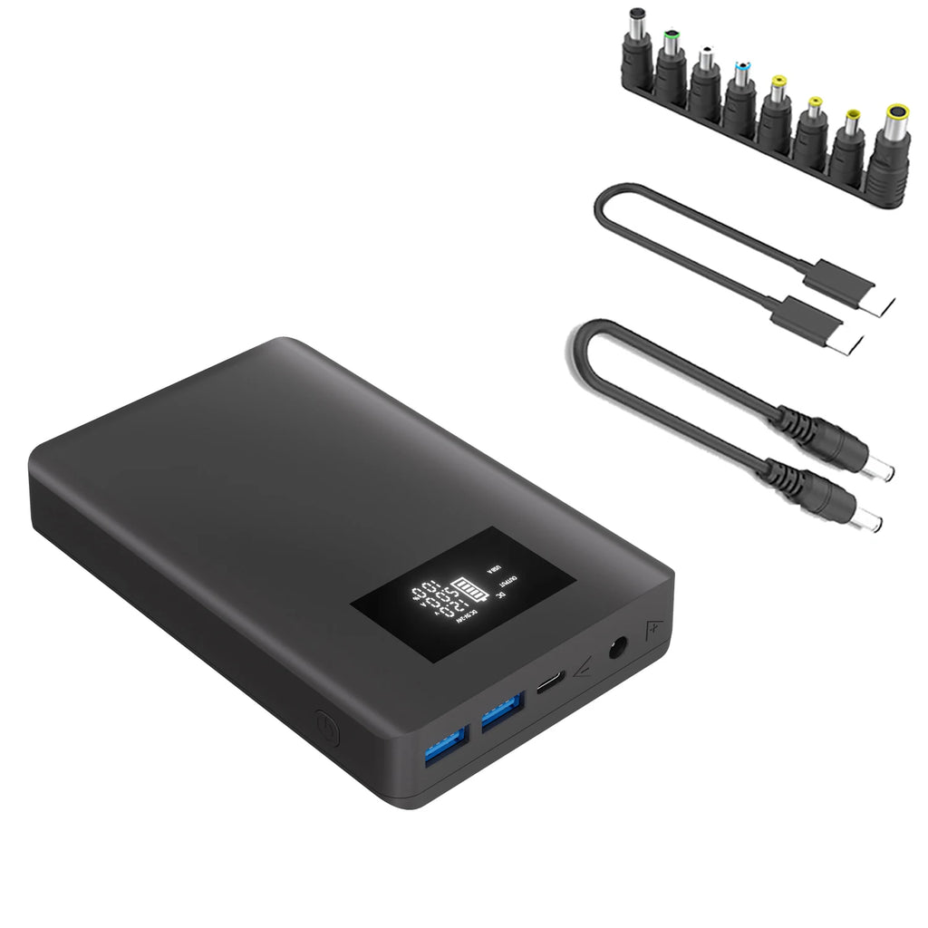 20,000mAh CPAP Battery Pack – Portable Power Bank with 12V–24V DC Output (PD 100W USB-C)