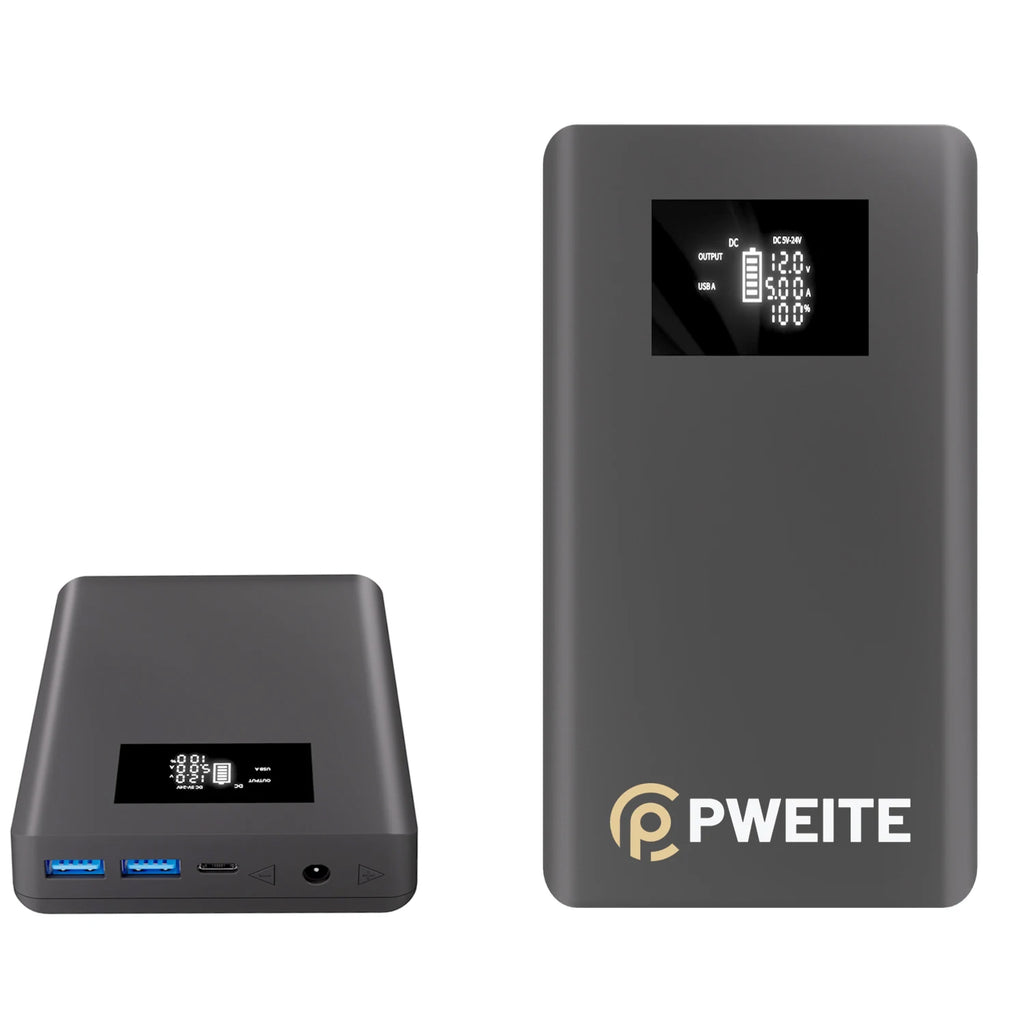 20,000mAh CPAP Battery Pack – Portable Power Bank with 12V–24V DC Output (PD 100W USB-C)