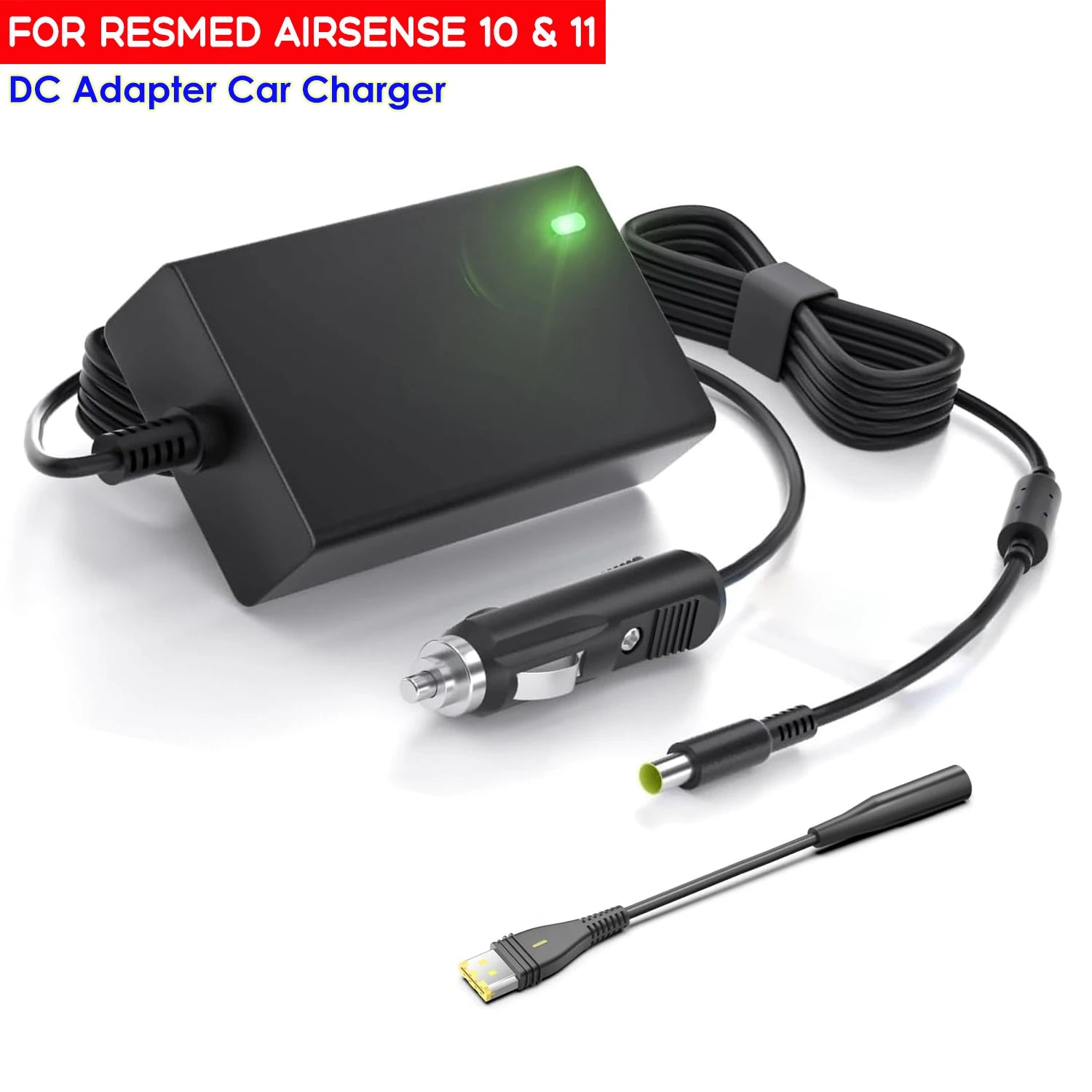 DC Converter & Power Adapter for ResMed AirSense™ 10 & 11 – 12V to 24V CPAP Car & Home Charger (65W / 90W)