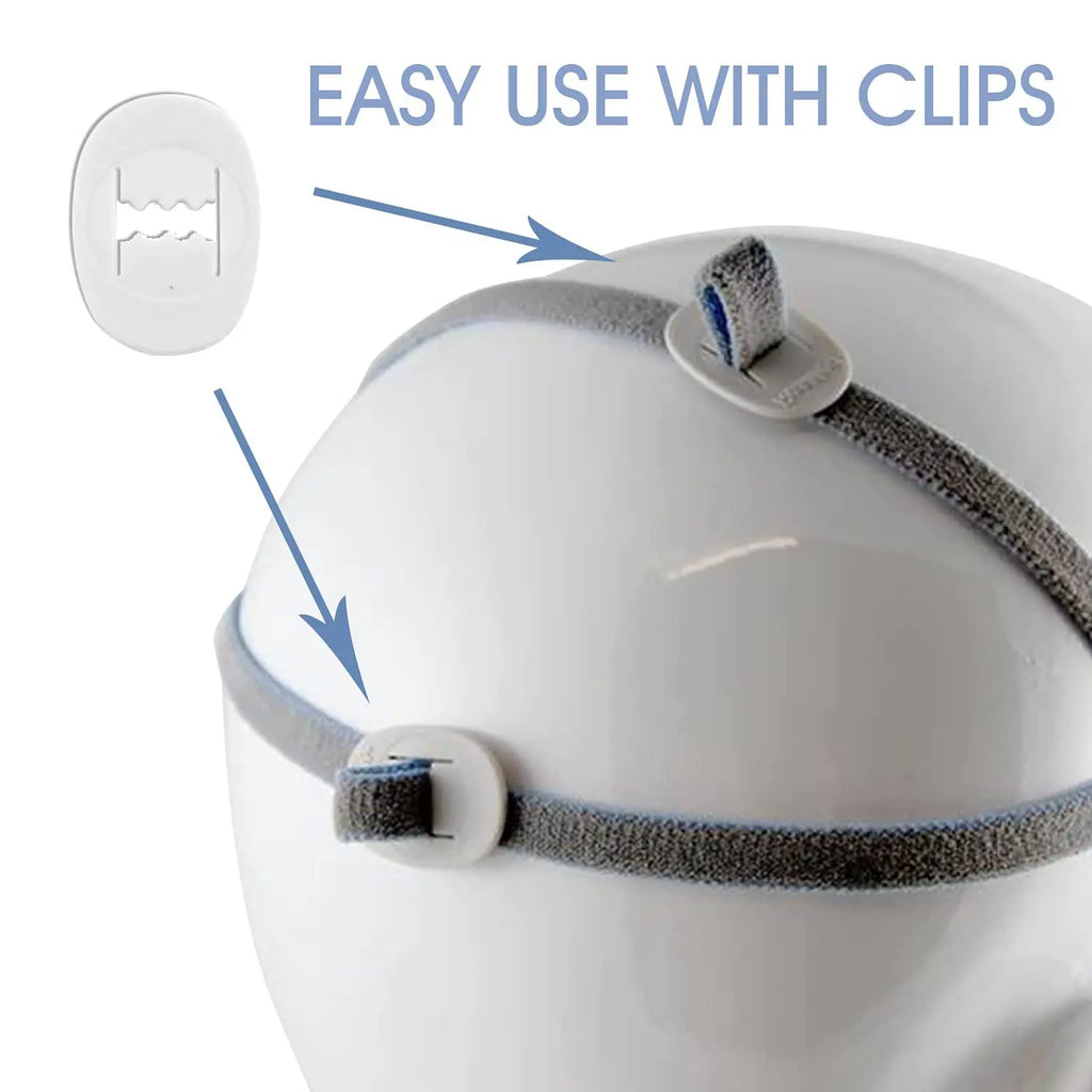 Replacement Headgear Strap for AirFit P10 Nasal Pillow CPAP Mask – Adjustable Elastic Strap with Clips