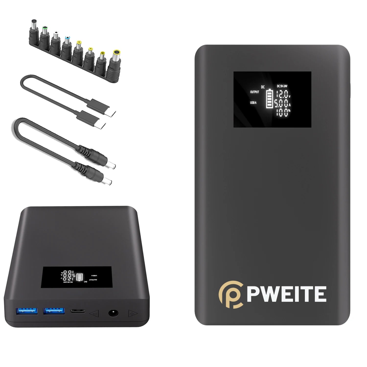 20,000mAh CPAP Battery Pack – Portable Power Bank with 12V–24V DC Output (PD 100W USB-C)