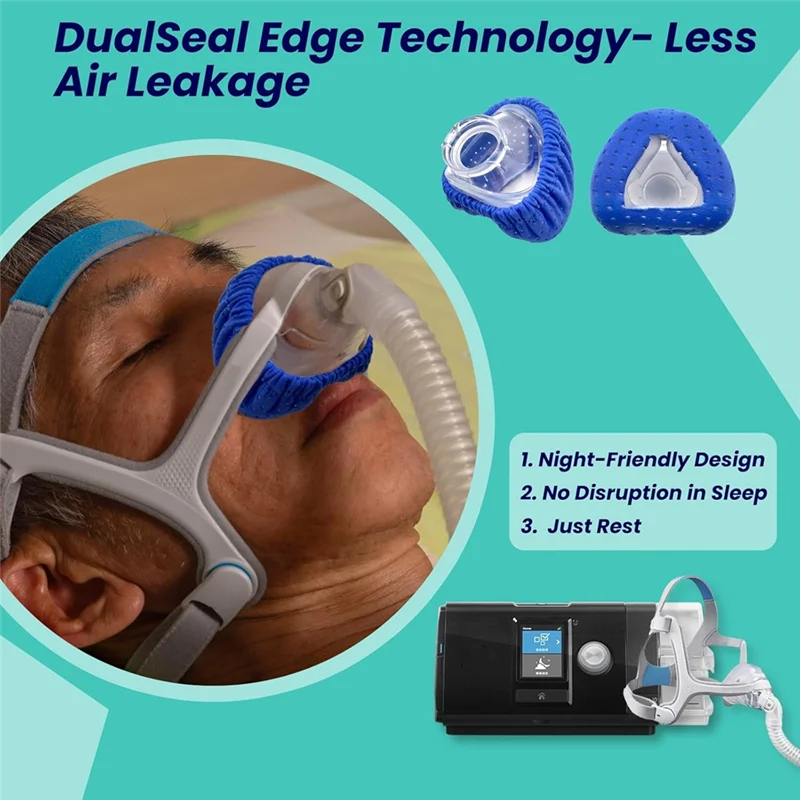 6-Pack Washable CPAP Nasal Mask Liners – Breathable Cushion Covers for N20 & Similar Nasal Masks