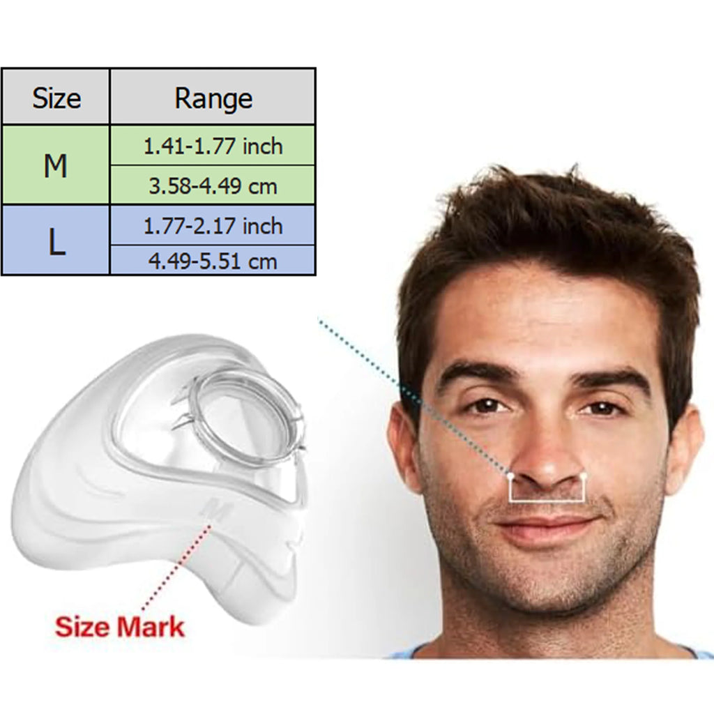 N20 Nasal CPAP Mask with Headgear – Compatible with ResMed AirFit N20 (Silicone, Soft Seal)