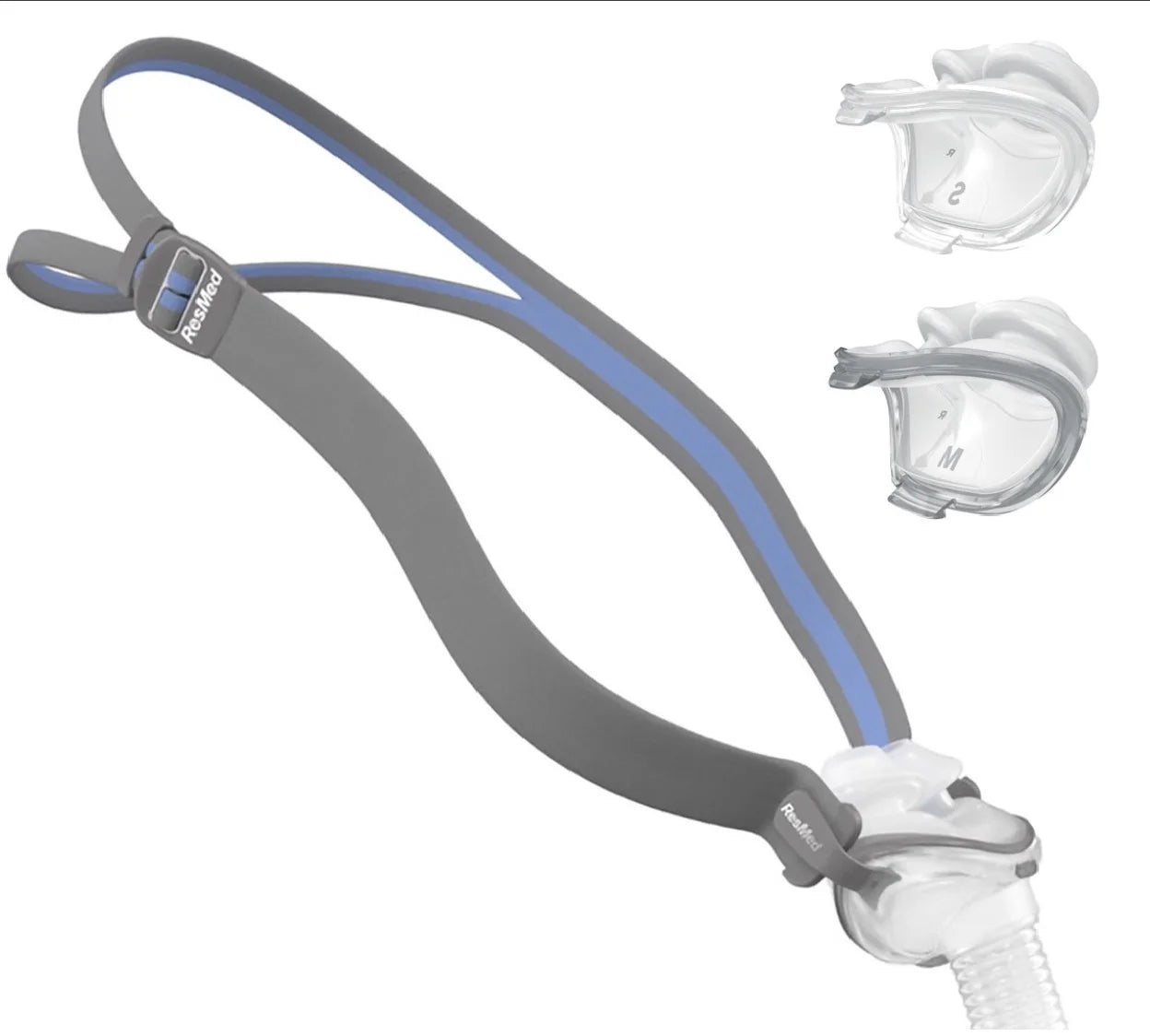 ResMed AirFit P10 Nasal Pillow CPAP Mask – Auto & BiPAP Compatible (S/M/L Cushions Included)