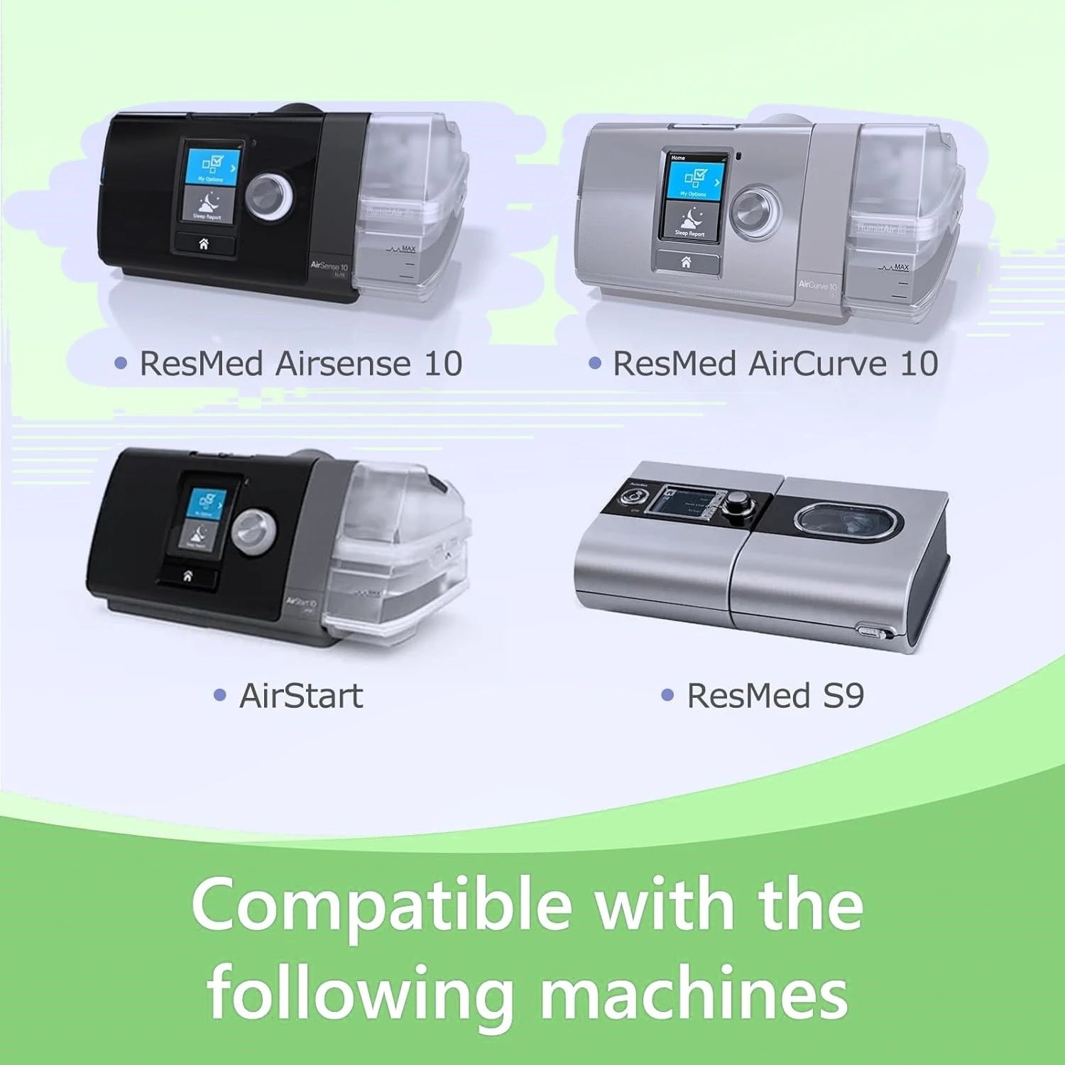 30-Pack Universal CPAP Filters – Compatible with ResMed AirSense 10, AirCurve 10 & S9 Series